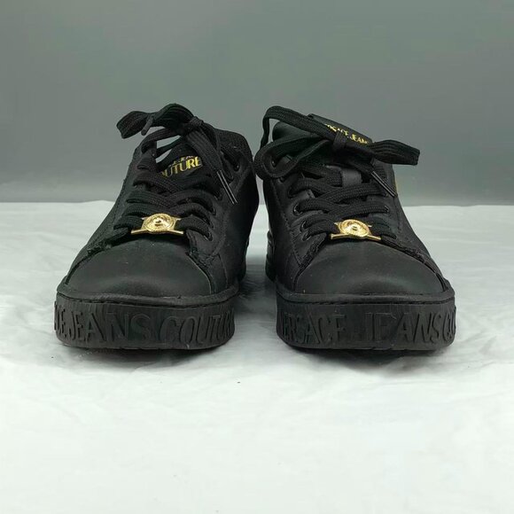 Versace Jeans Collection Black and Gold Sneakers - Picture 1 of 9